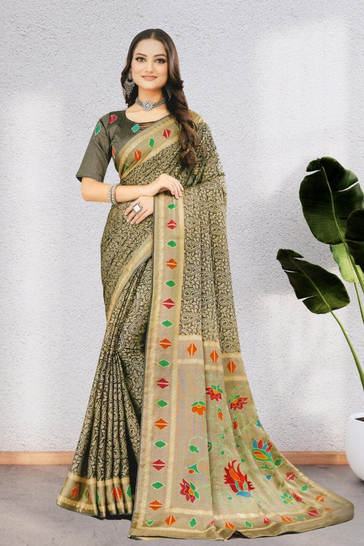 COTTON SAREE WITH BEAUTIFUL AND NECK DESIGNED BLOUSE, 8 BEAUTIFUL COLORS