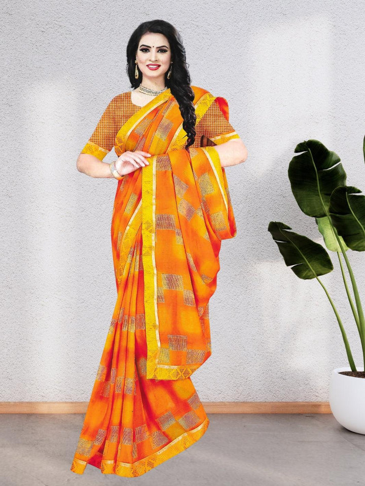 PURE CHIFFON WOMEN SAREE – A SPLASH OF ELEGANCE AND FRESHNESS, 6 BEAUTIFUL COLORS