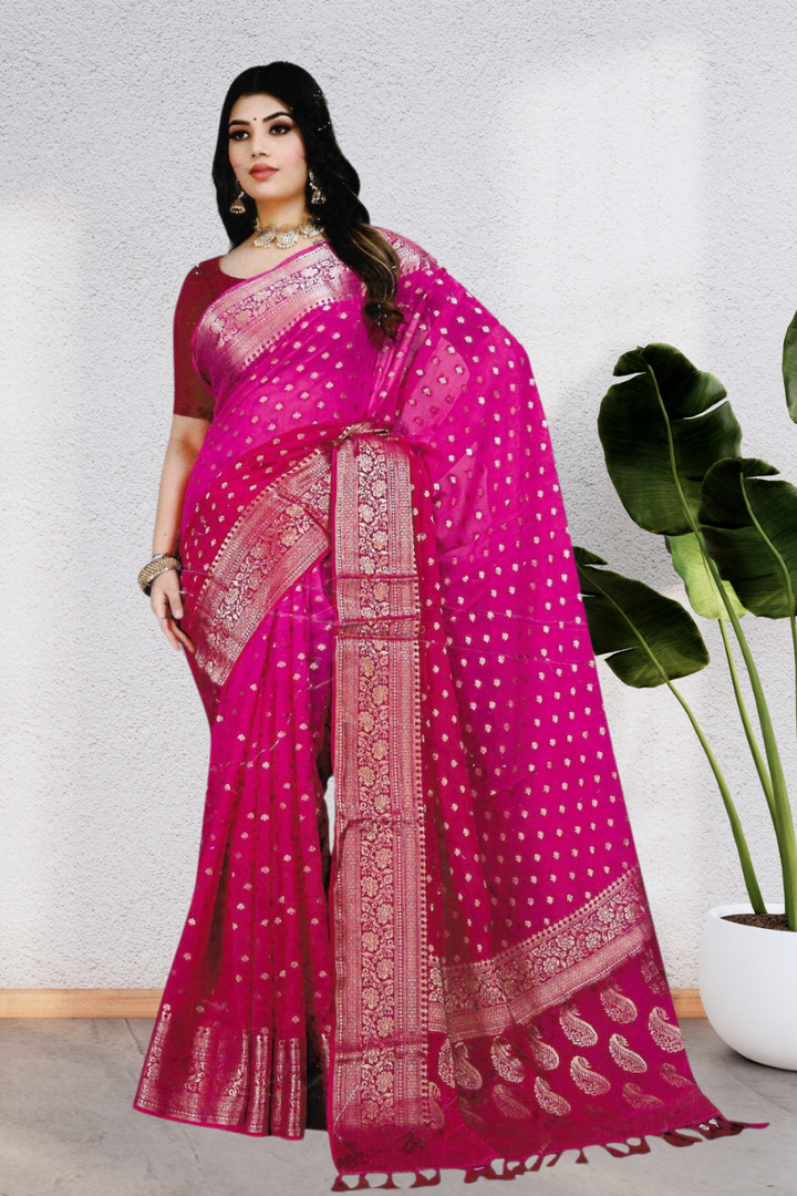 LUXURIOUS HEAVY GEORGETTE SAREE – AVAILABLE IN 5 STUNNING COLORS