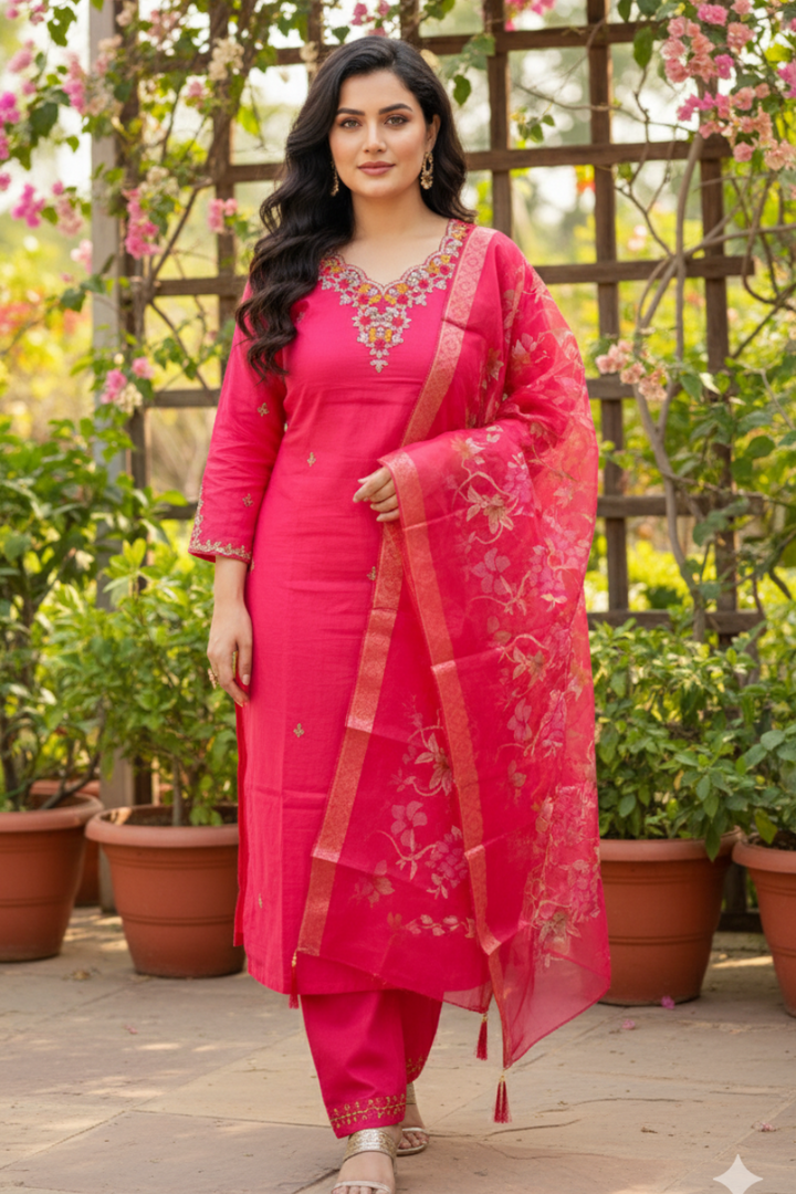 Graceful Pink Soft Silk Suit with Digital Printed Dupatta - Perfect Blend for Weddings and Festivals