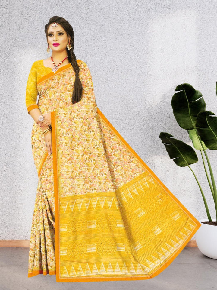 JHUMKA FLORAL PRINT CHIFFON SAREE 6039 WITH BEAUTIFUL DESIGN WITH BLOUSE, 8 BEAUTIFUL COLORS