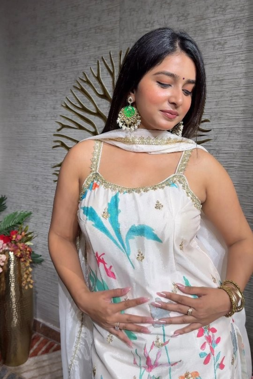 SLEEVLESS FESTIVE SHARARA DRESSES ,5 BEAUTIFUL COLORS,  {Sleeves Attached}