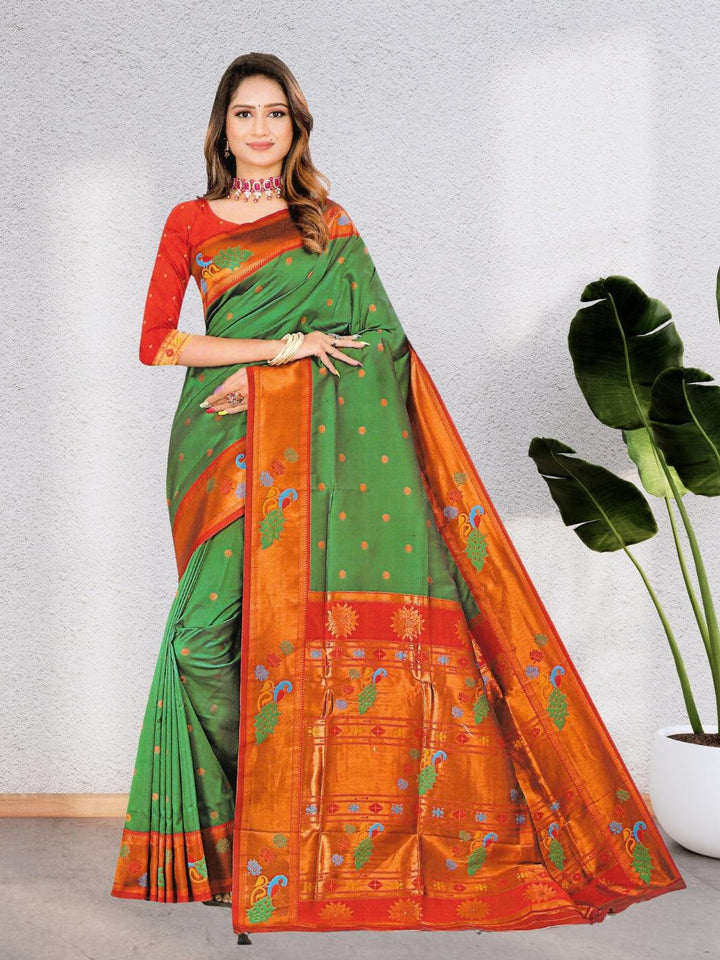 PAINTHANI SILK SAREE – A CELESTIAL BLEND OF TRADITION AND ELEGANCE, 5 VIBRANT COLORS