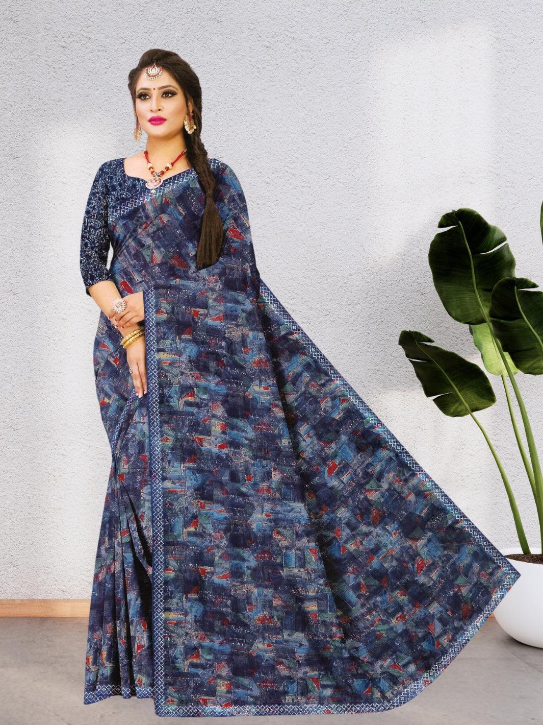 LATEST CHIFFON SAREE WITH  BEAUTIFUL DESIGN AND PURE CHIFFON, 8 BEAUTIFUL COLORS