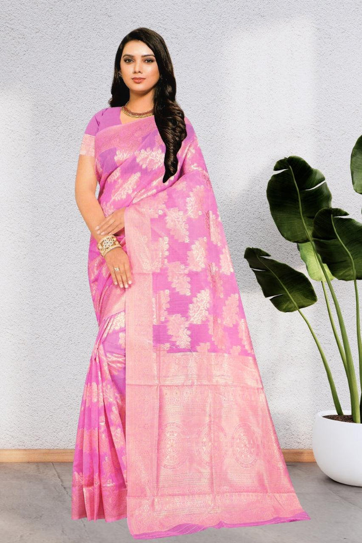 COTTON SLUB FLORAL SAREE FOR WOMEN FOR PARTY AND ALL TIME OCCASIONS, 5 COLORS