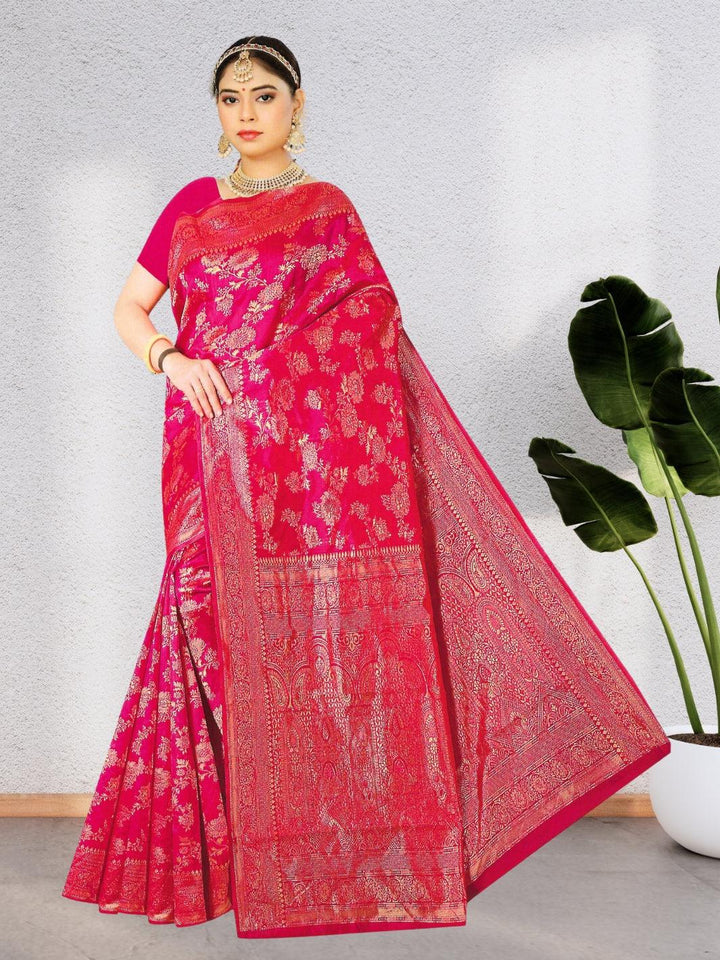 STYLISH SILK SAREE WITH BEAUTIFUL DESIGN WITH BLOUSE, 5 BEAUTIFUL COLORS