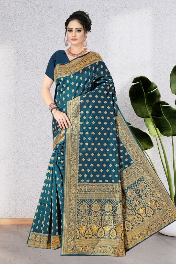 BEAUTIFUL SILK SAREE – RADIATE ELEGANCE, 5 VIBRANT AND STUNNING COLORS