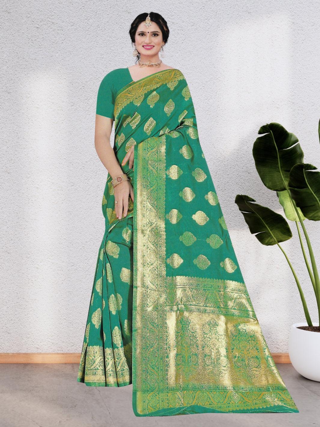 SILK SAREE COLLECTION WITH BEAUTIFUL DESIGN WITH BLOUSE, 6 BEAUTIFUL COLORS