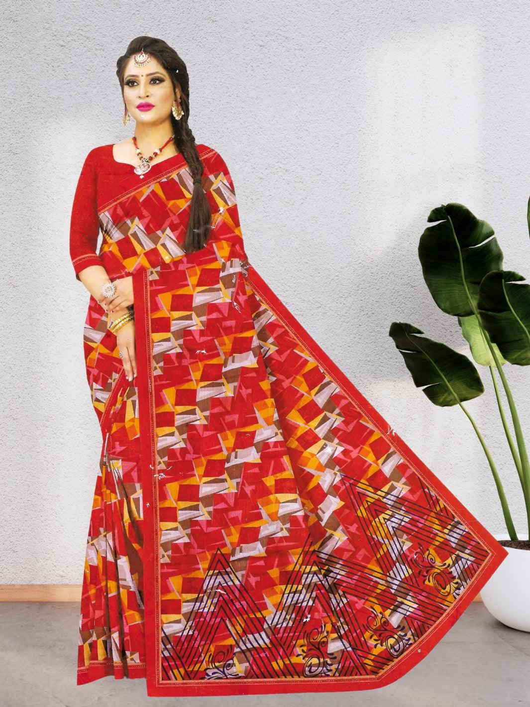 ELEGANT PURE CHIFFON SAREE – BEAUTIFUL DESIGN IN 4 STUNNING COLORS