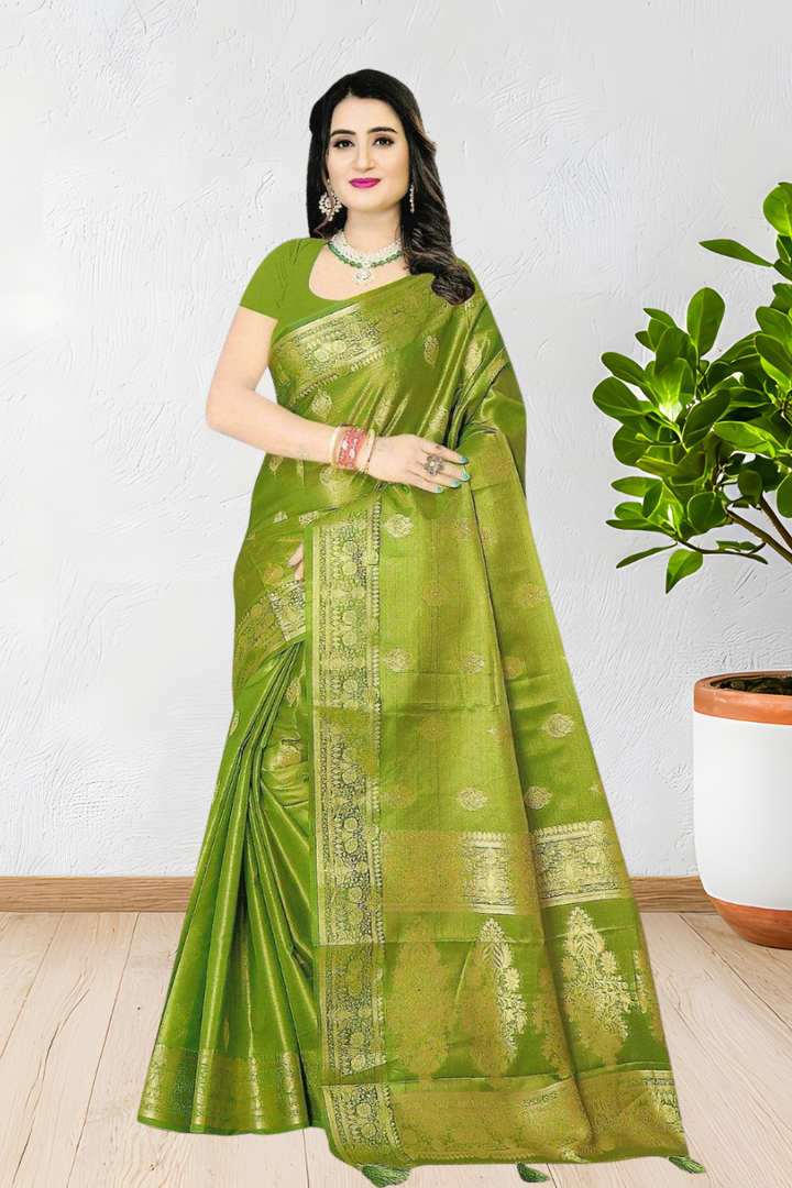 PREMIUM SILK SAREE WITH BEAUTIFUL DESIGN WITH BLOUSE, 6 BEAUTIFUL COLORS