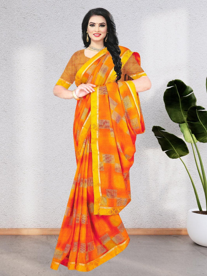 PURE CHIFFON WOMEN SAREE – A SPLASH OF ELEGANCE AND FRESHNESS, 6 BEAUTIFUL COLORS