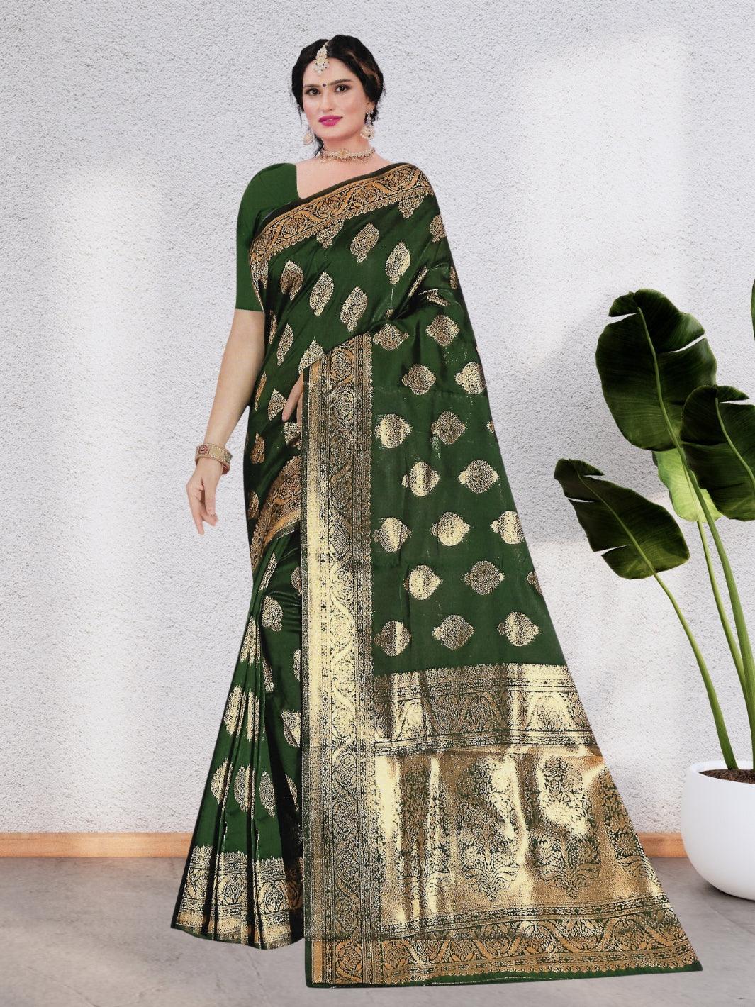 SILK SAREE COLLECTION WITH BEAUTIFUL DESIGN WITH BLOUSE, 6 BEAUTIFUL COLORS