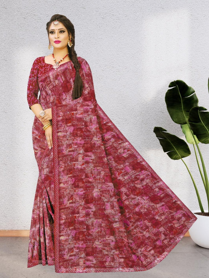 LATEST CHIFFON SAREE WITH  BEAUTIFUL DESIGN AND PURE CHIFFON, 8 BEAUTIFUL COLORS