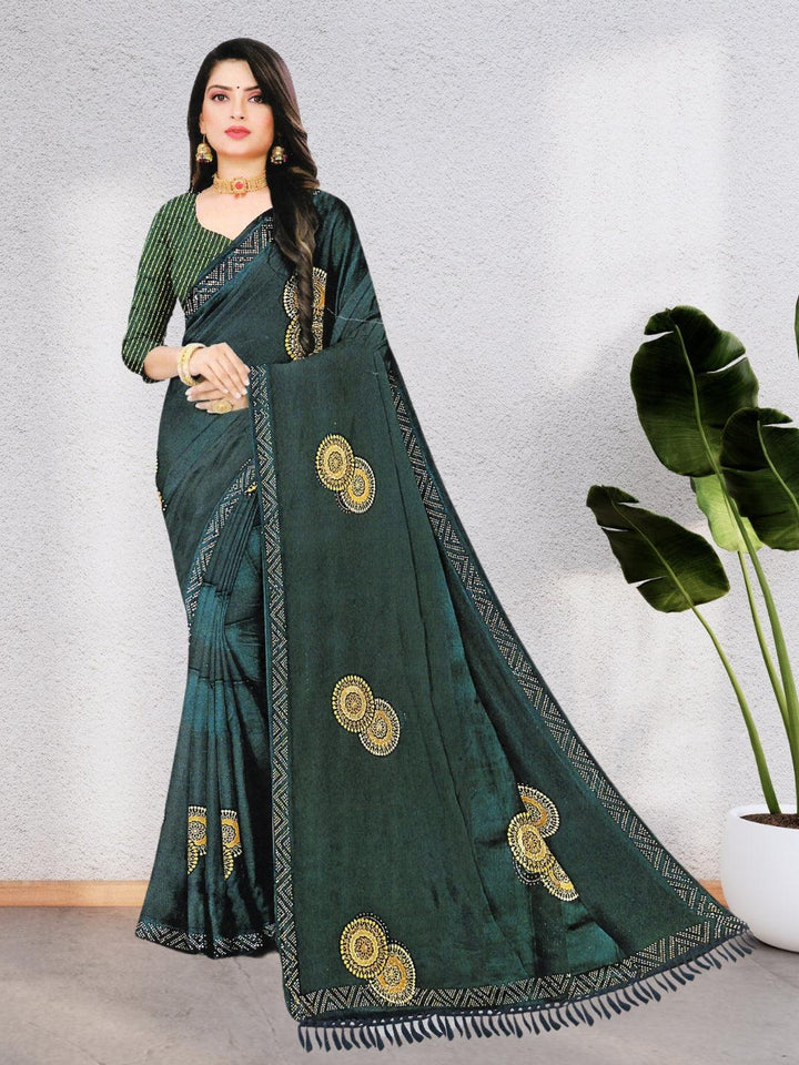 ELEVATE STYLE WITH GEORGETTE WOMEN SAREE, BEAUTIFUL DESIGN-BEAUTIFUL 4 COLORS