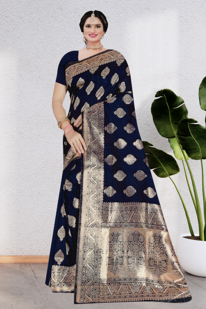 SILK SAREE COLLECTION WITH BEAUTIFUL DESIGN WITH BLOUSE, 6 BEAUTIFUL COLORS