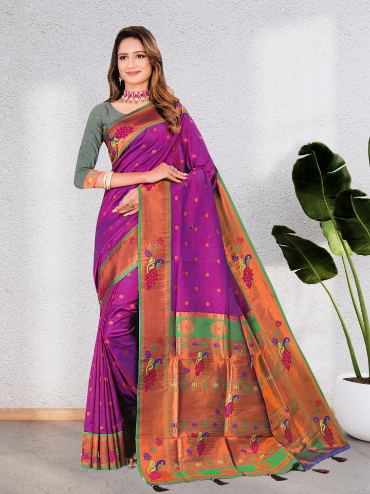 PAINTHANI SILK SAREE – A CELESTIAL BLEND OF TRADITION AND ELEGANCE, 5 VIBRANT COLORS