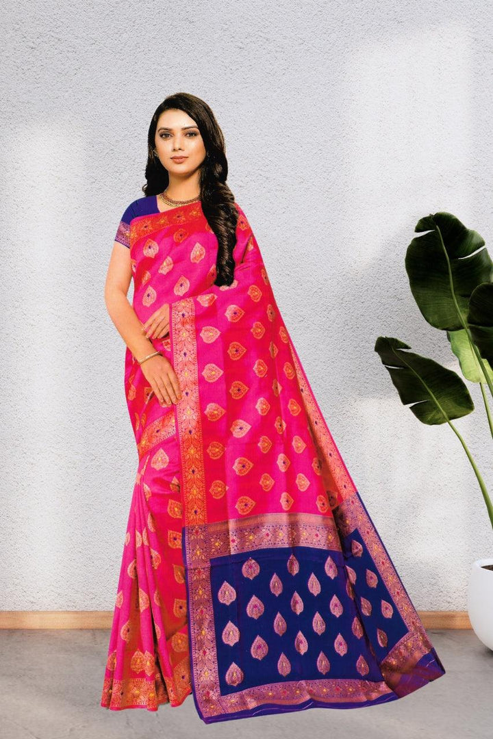 BEAUTIFUL PREMIUM SILK SAREE FOR WOMEN, BEAUTIFUL DESIGN, WITH BLOUSE, 8 BEAUTIFUL COLORS