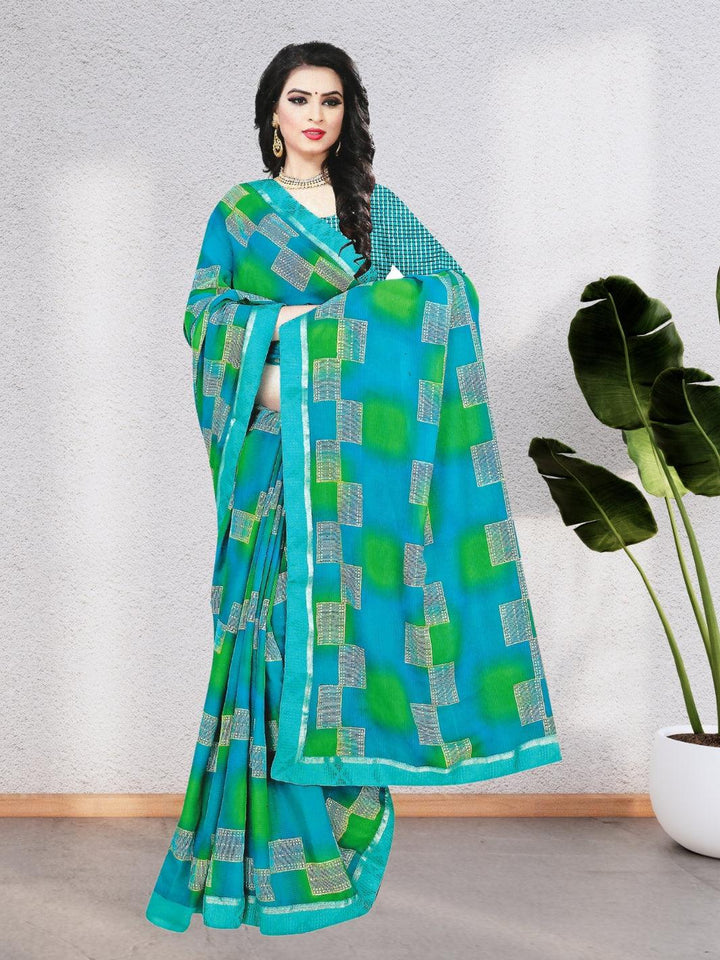 PURE CHIFFON WOMEN SAREE – A SPLASH OF ELEGANCE AND FRESHNESS, 6 BEAUTIFUL COLORS