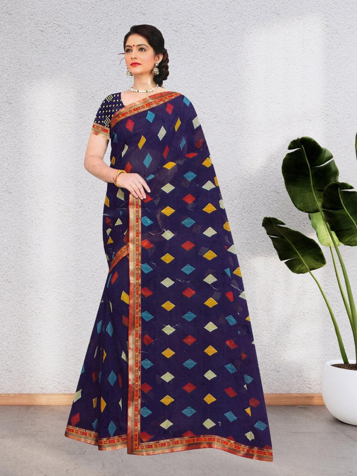 LATEST COLLECTION OF PURE CHIFFON FABRIC SAREE WITH BEAUTIFUL DESIGN WITH BLOUSE, 8 BEAUTIFUL COLORS