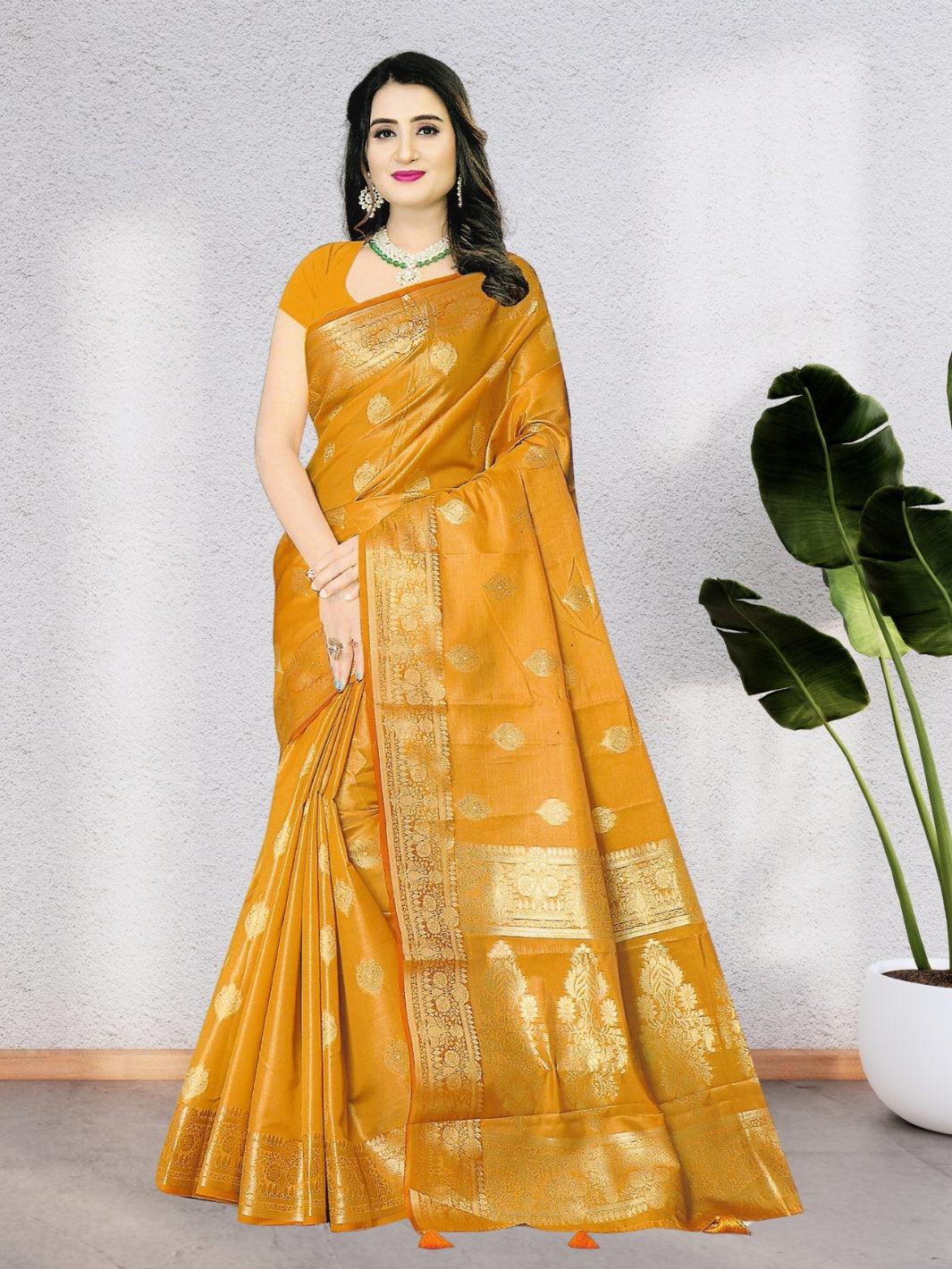 PREMIUM SILK SAREE WITH BEAUTIFUL DESIGN WITH BLOUSE, 6 BEAUTIFUL COLORS