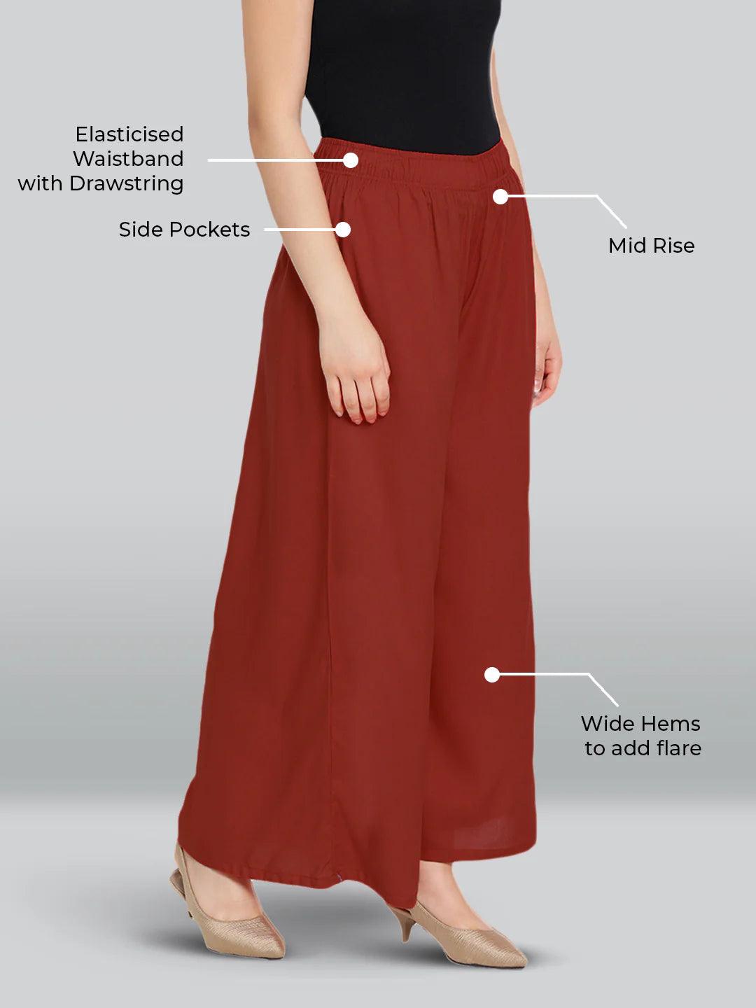 LYRA'S RAYON PALAZZOS ALL COLORS