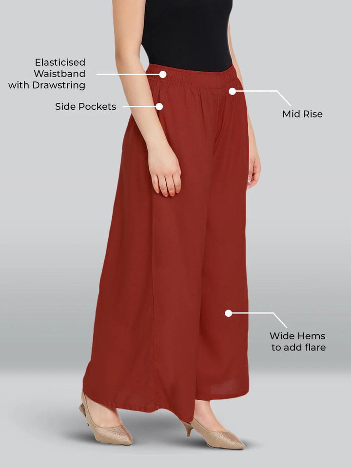 LYRA'S RAYON PALAZZOS ALL COLORS
