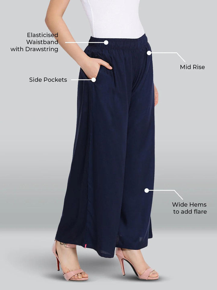 LYRA'S RAYON PALAZZOS ALL COLORS