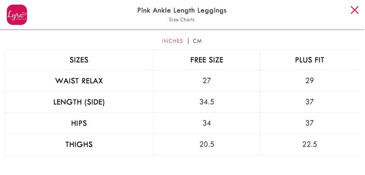 LYRA'S ANKLE LENGTH LEGGINGS FOR WOMENT