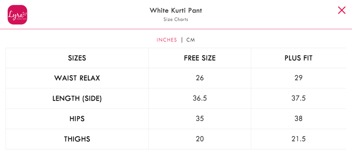 LYRA SUPER SOFT AND COMFERTABLE KURTI PANTS FOR WOMEN