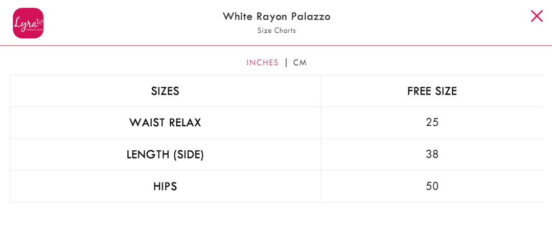 LYRA'S RAYON PALAZZOS ALL COLORS
