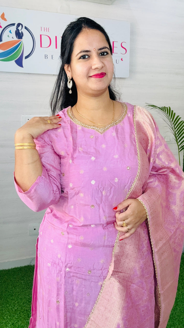 Soft Silk Suit with Banarasi Duppatta